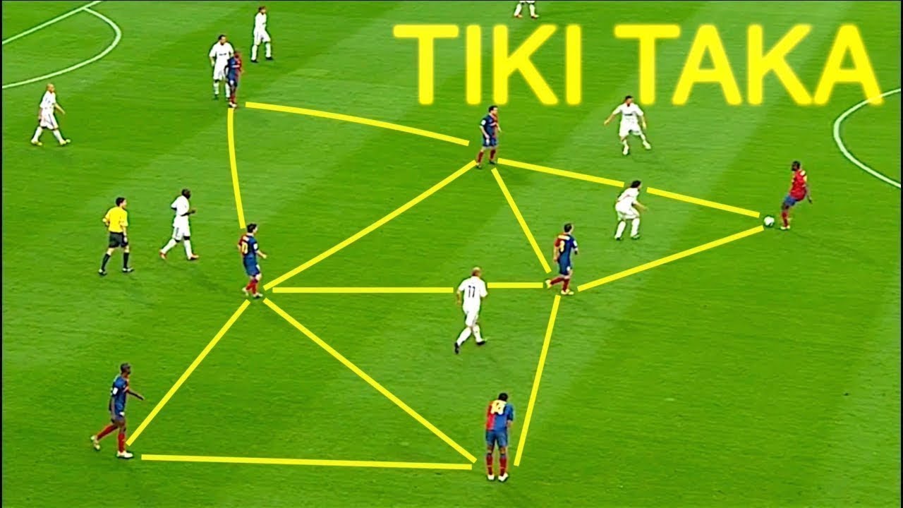 Tiki-taka hiểu đơn giản là chiến thuật chuyền và chạy, ban bật ở cự ly ngắn